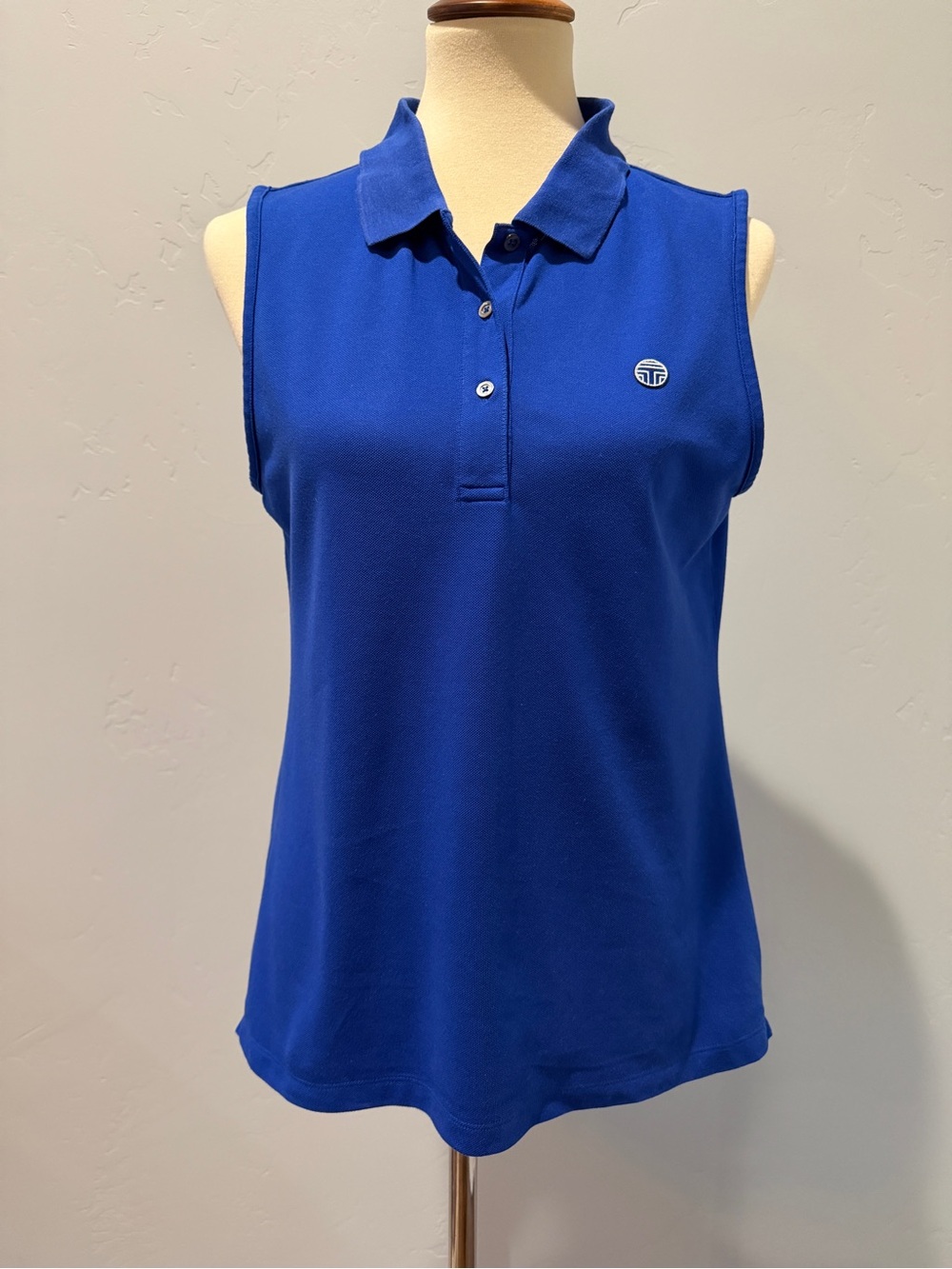 Tory Sport | Tory Burch -Sleeveless Polo Cobalt Blue - Golf/Tennis Top